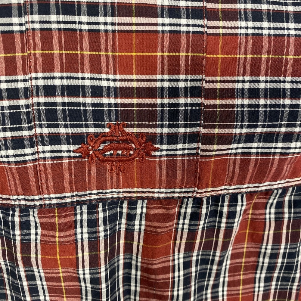 Ecko Unlimited Men's L/S Button Up Shirt Plaid‎ Large DBL Pocket W1 - Picture 4 of 5